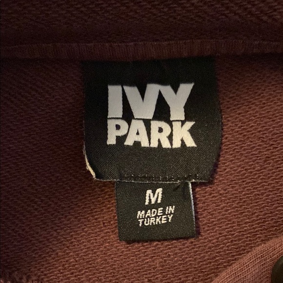 Ivy Park Women's Burgundy Hoodie Sweatshirt - Picture 9 of 12